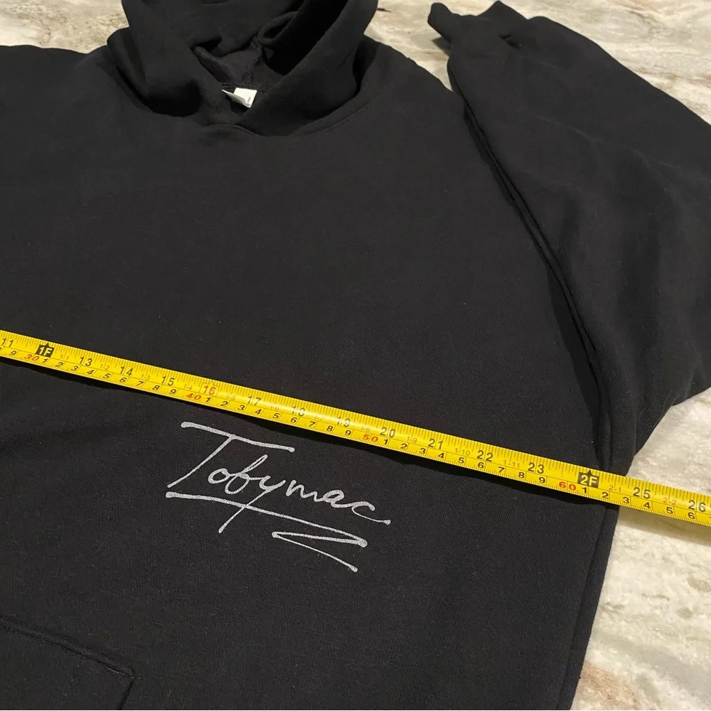 TobyMac Official Merch Signature Black Hoodie Size XL EUC - Picture 9 of 10